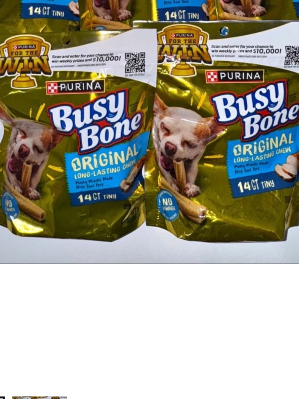 2 bags brand new Gold and Blue Dog Toy for Playful Pups